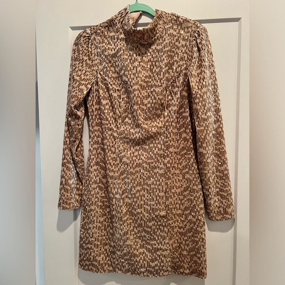 Francesca’s Women’s Gold Sequin Dress